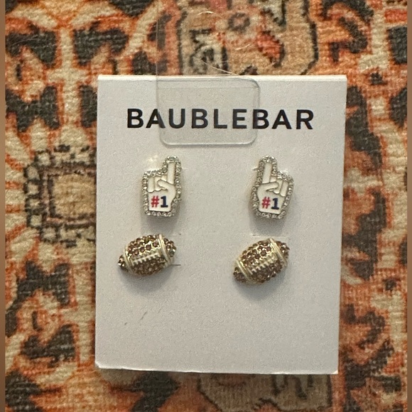 Baublebar 2-Pack Assorted Football Stud Earrings - Picture 2 of 4